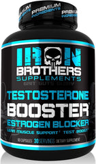 Iron Brothers Men’s Testosterone Support bottle displayed for everyday use and metabolic wellness.