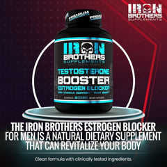 Workout setup with Iron Brothers supplement bottle as part of training focus.