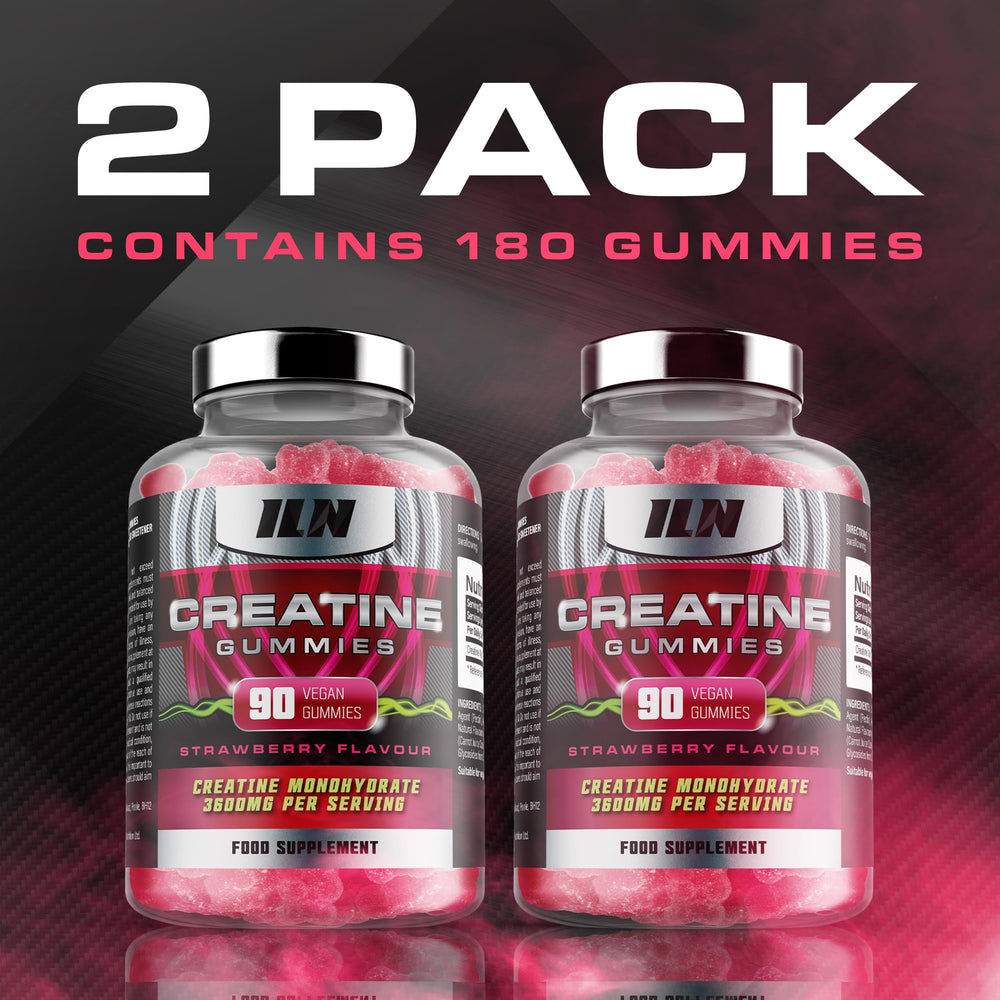 Iron Labs Nutrition Creatine Gummies chewy texture for easy daily intake.