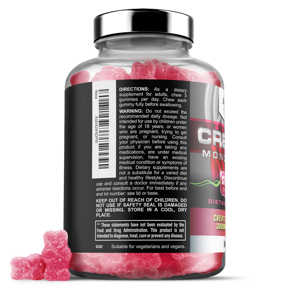 Iron Labs Nutrition Creatine Gummies packaging ensures freshness and traceability.
