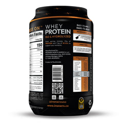 IRONWRX classic chocolate flavor powder highlights keto-friendly, low-carb protein option