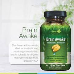 Brain Awake ingredient label highlights L-Theanine and Bacopa
