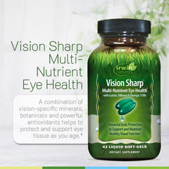 Irwin Naturals ginkgo bilberry capsules promoting ocular circulation and vascular support