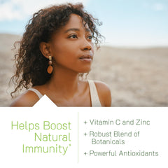Irwin Naturals Immuno-Shield herbal blend image featuring echinacea and olive leaf.