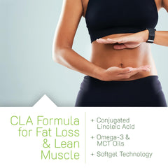 Label detail highlights CLA Lean ingredients and suggested daily dose