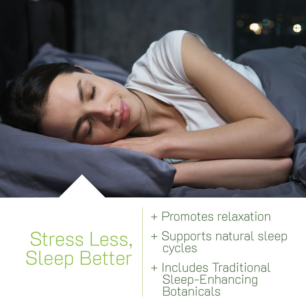 Close-up of soft-gels, easy-to-swallow sleep support for nightly use.
