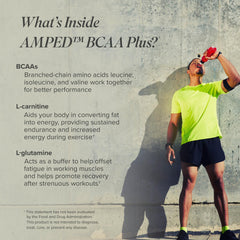 Athlete during workout with AMPED BCAA Plus illustrates sustained performance.