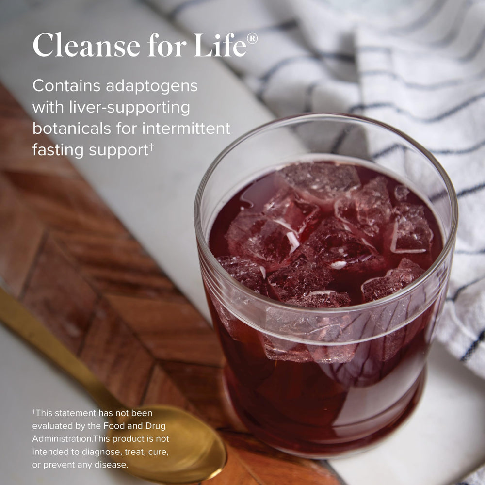 Isagenix Cleanse for Life ingredients close-up with turmeric and bilberry