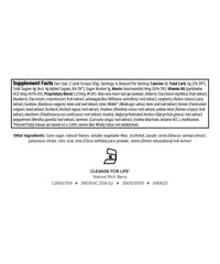 Isagenix Cleanse for Life label close-up featuring B12 and niacin