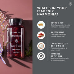 Label details emphasize EstroG-100 blend and Korean botanicals for gentle relief