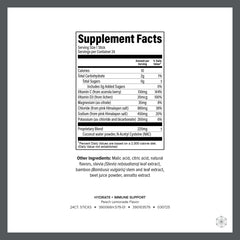 Isagenix Hydrate Immune Powder Dissolve enables quick electrolyte replenishment on the go.