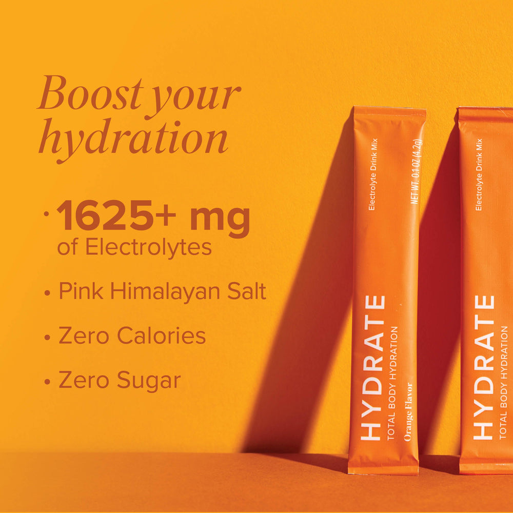 Isagenix Hydrate lemon lime stick dissolving in water after a workout.