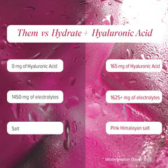 Isagenix Hydrate being poured into a glass of water for hydration.