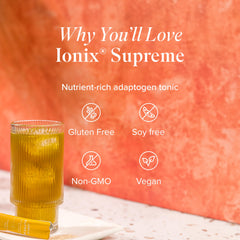 Isagenix Ionix Supreme ingredients close-up showcasing adaptogens