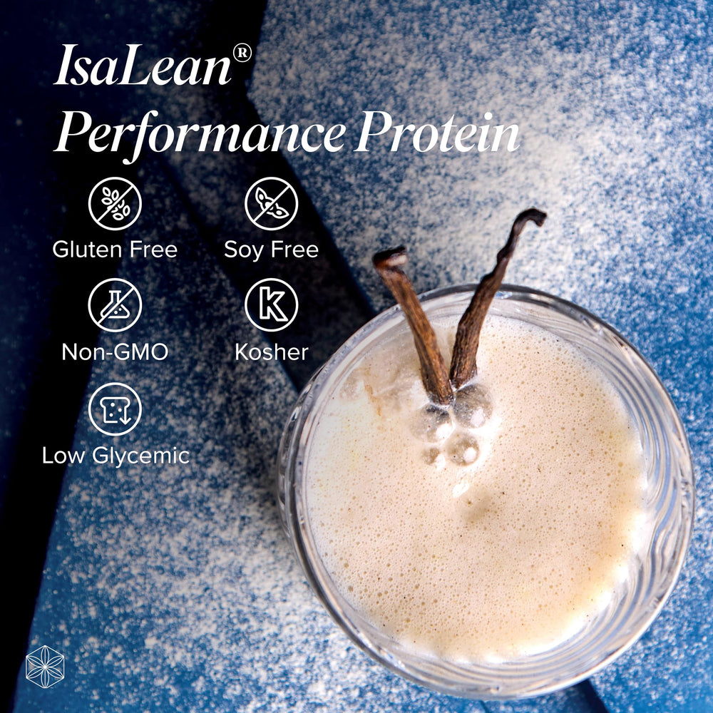 Isagenix IsaLean seal highlights gluten-free, soy-free, non-GMO certifications
