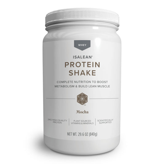 Isagenix IsaLean shake bottle mocha for on-the-go nourishment