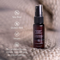 Isagenix Renewal Sleep Support spearmint flavor bottle for a refreshing nightly ritual.