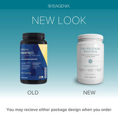 Creamy Isagenix shake in a glass showcases smooth texture