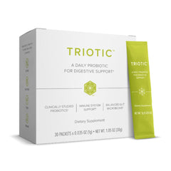 Isagenix Triotic probiotic packets ready for daily use to support gut balance