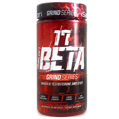 iSatori 17-Beta bottle front highlights branding and promise of testosterone support for workouts