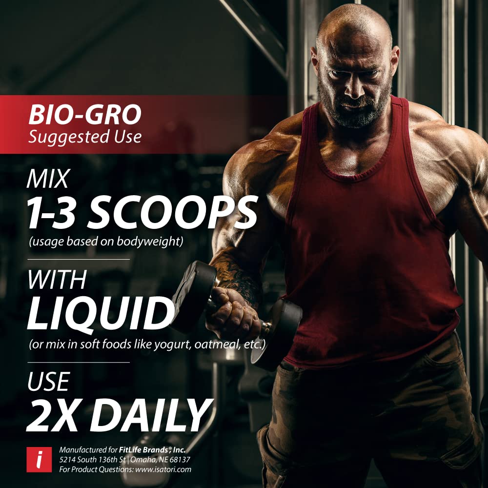 iSatori BIO-GRO clinical study chart suggesting improved protein utilization