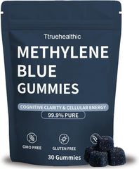 iscentan Truehealthic Methylene Blue Gummies bottle front for energy support.