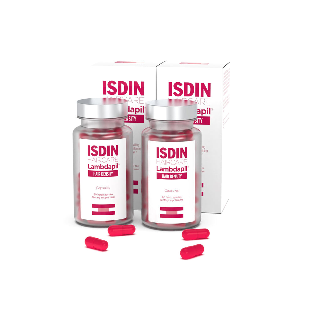 ISDIN Lambdapil capsules bottle for hair density and nourishment