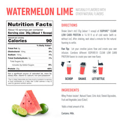 Isopure Clear Whey Isolate drink over ice conveys refreshing flavor