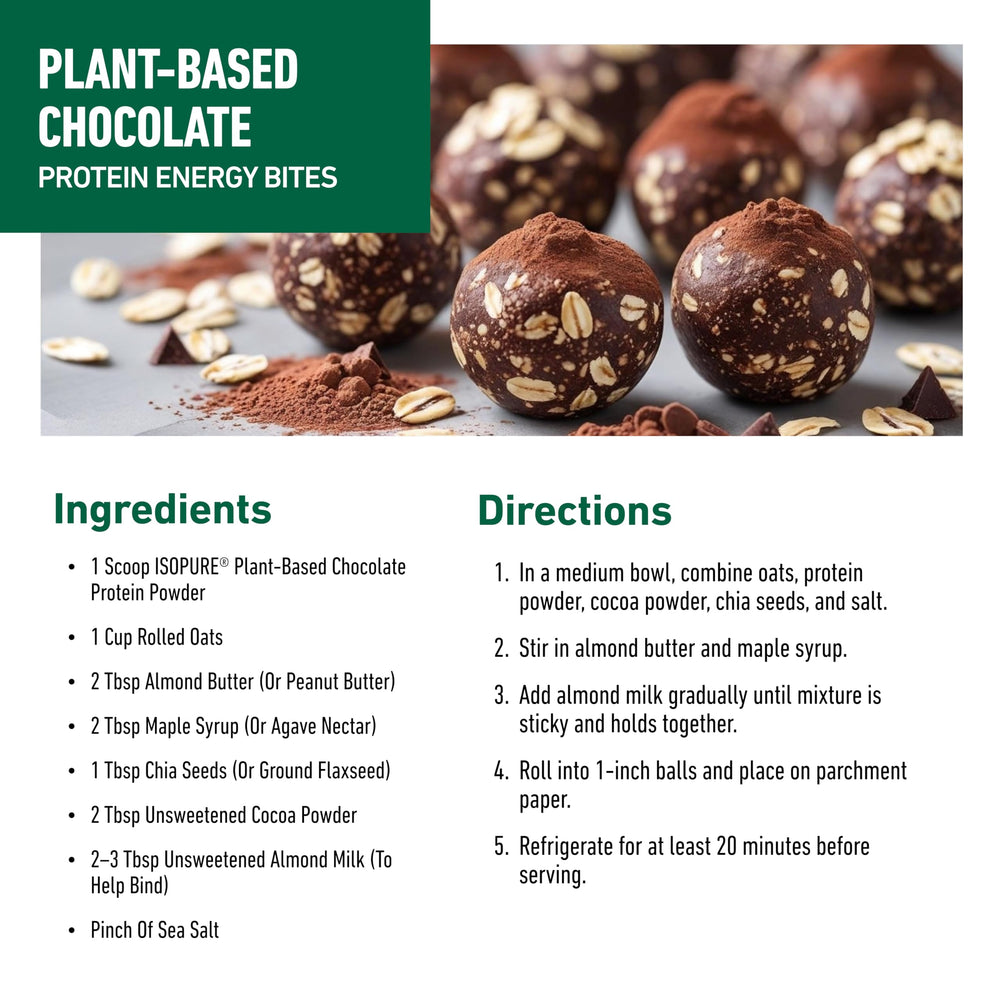 Close-up of Isopure powder stirred for post-workout recovery routine