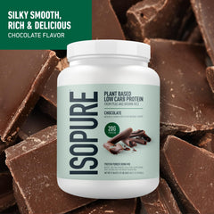 Isopure chocolate protein scoop for easy measurement in shakes