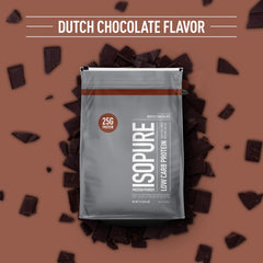 Isopure whey protein scoop showing 25g per serving for daily fueling