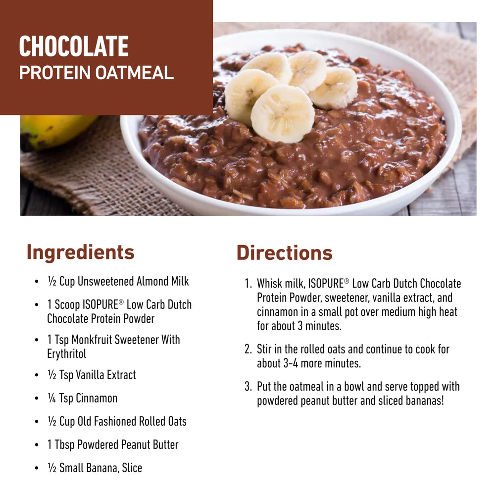 Isopure zero-sugar protein powder blended with beverage.