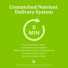Isotonix Multivitamin Powder Without Iron glass of prepared drink demonstrates rapid nutrient availability.