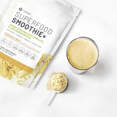 It Works! Smoothie+ Tropical Fruit serving scoop image shows quick, accurate measurement