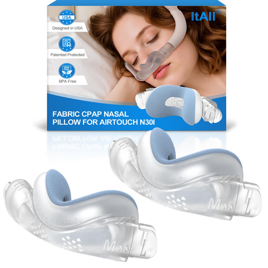 ItAll N30i fabric nasal pillow cushion assembly for improved comfort and seal.