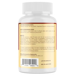 Itharoventis red yeast rice bergamot blend capsules in a bottle as part of a holistic formula.