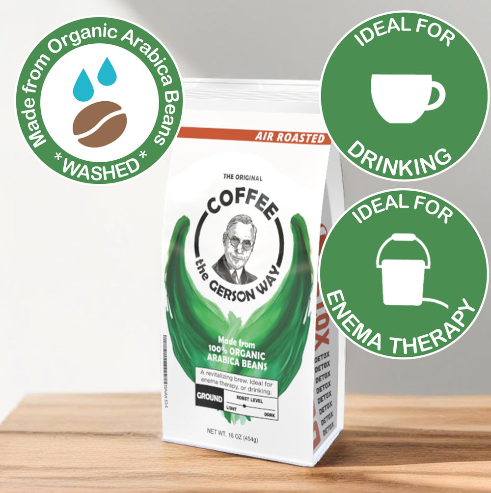 Its Gerson Good coffee medium roast enhances a comforting morning ritual.