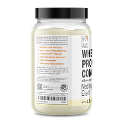 It's Just! whey protein scoop closeup for precise post-workout fueling.
