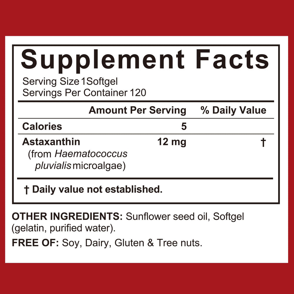 ITSDAWN Astaxanthin promoting antioxidant protection for skin and eyes.