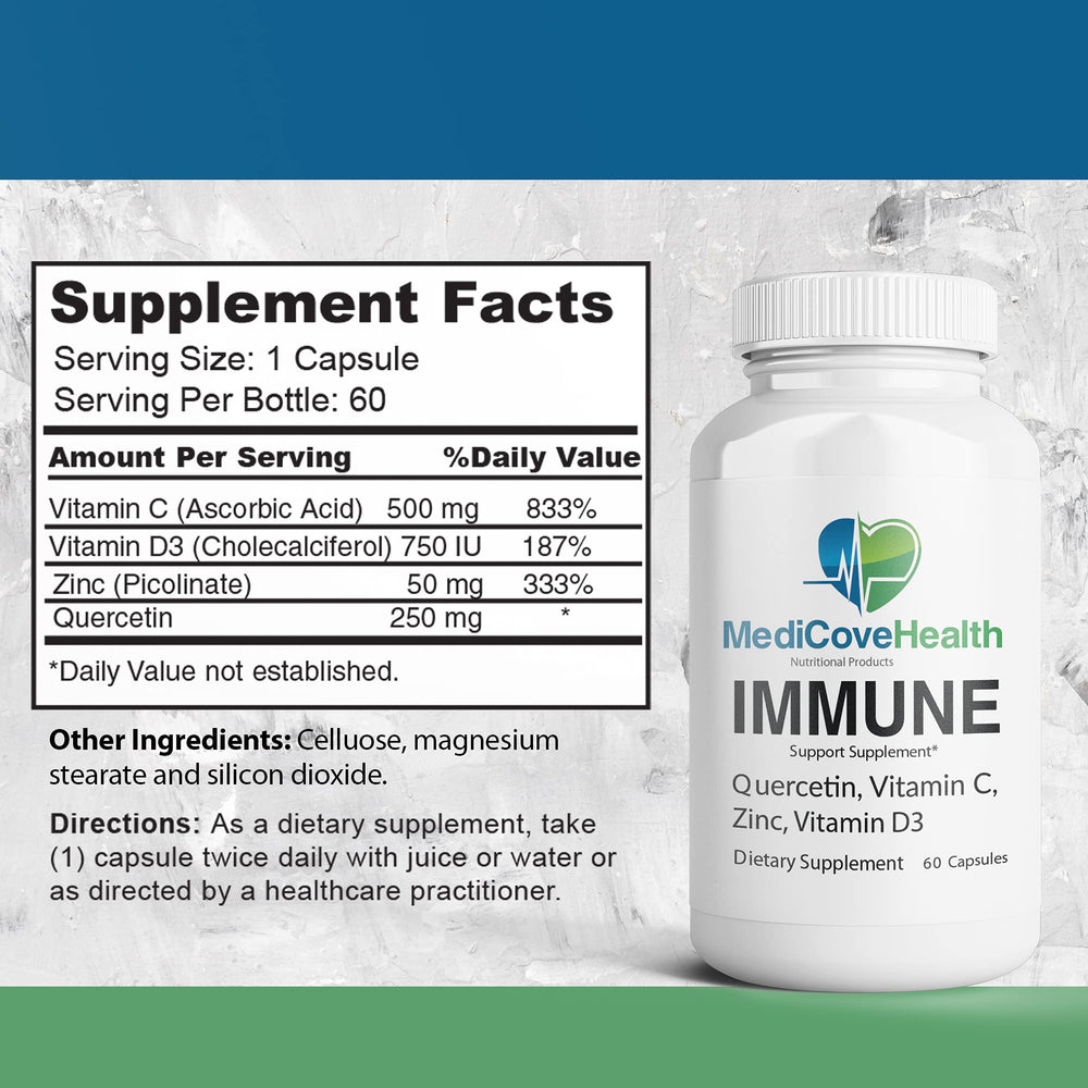 Ivory Caps Zinc pills highlighting essential mineral support for immune function.