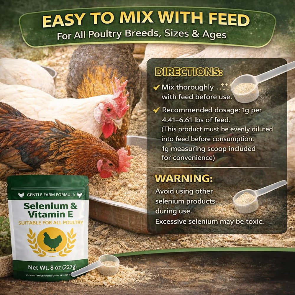 IVULTRA selenium vitamin E powder for poultry promotes seasonal wellness during molting.