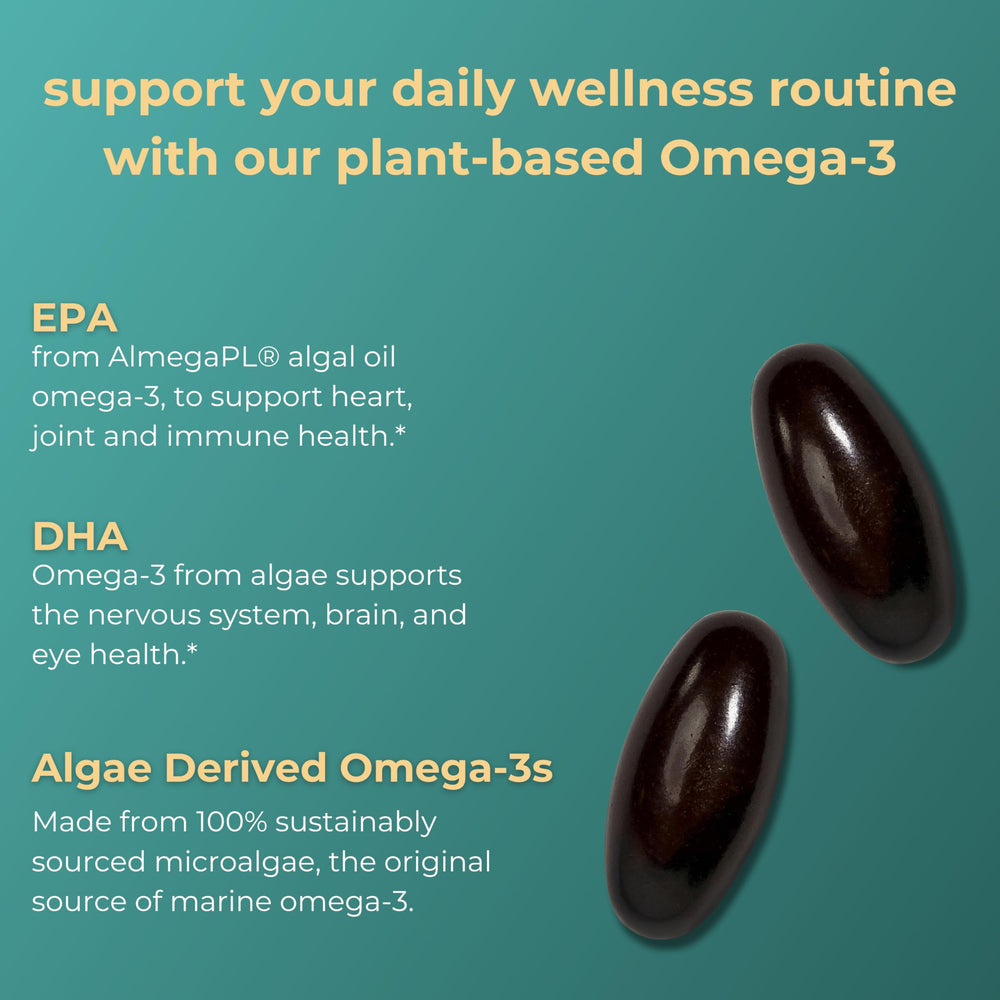 Iwi Omega-3 Mini Softgels bottle side view highlighting packaging and product details