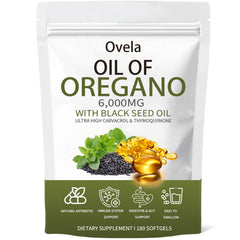 ixarco Ovela oil of oregano with black seed bottle highlights immune support potential.