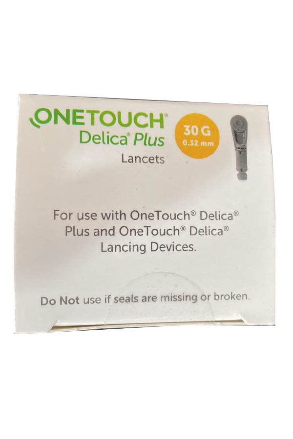 J&D OneTouch Delica Plus lancets for Delica devices, ensuring quick testing.