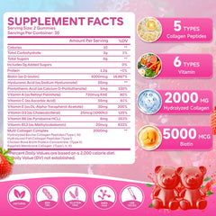 Jabsah collagen gummies closeup shows chewy texture and strawberry flavor.