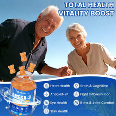 Jabsah DHA EPA gummies provide 460mg DHA and 230mg EPA per serving.