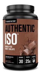 Jacked Factory Authentic ISO Whey bottle label signaling premium protein for post workout support