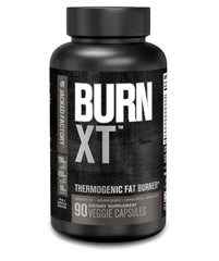 Jacked Factory Burn XT Black bottle front, compact thermogenic supplement for energy.