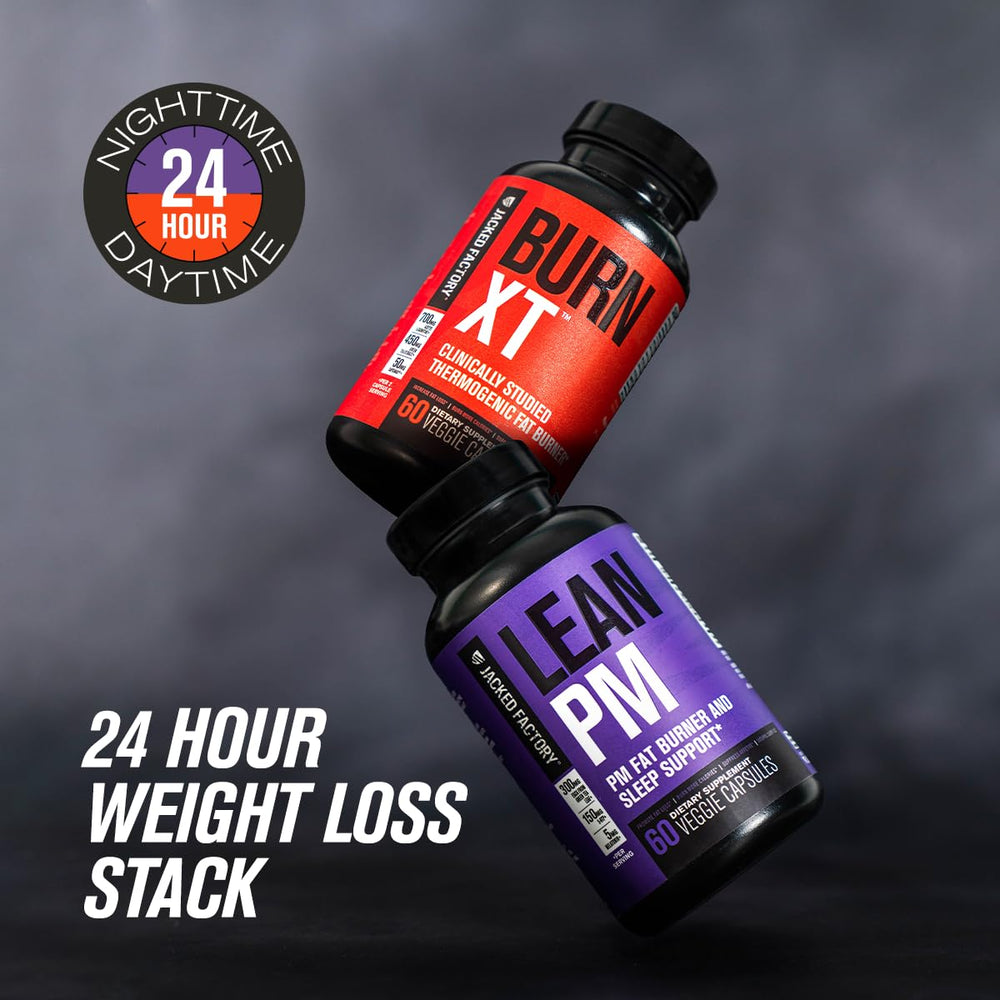 Jacked Factory Burn-XT bottle shown for daily daytime use.