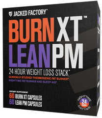 Jacked Factory Burn-XT capsules for daytime energy and fat burning.